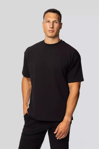 Camicia casual da uomo in cotone nero - vestibilità classica, flessibilità e comfort