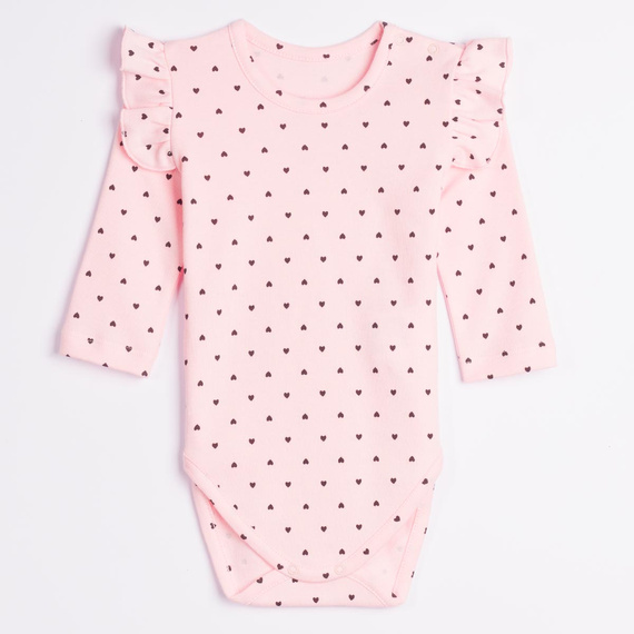 Body neonato Nicol Tosia 225097 100% cotone rosa con volant