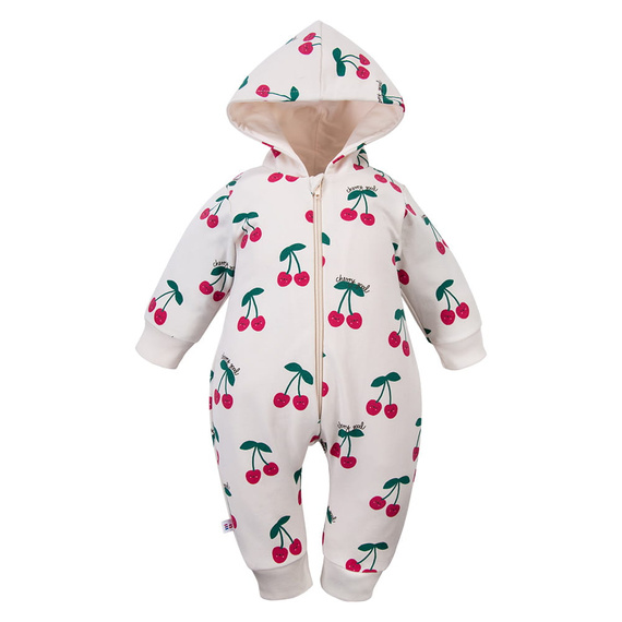 Tutina neonato Eevi ecru 100% cotone senza piedi comoda