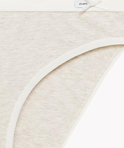 Mutandine 3CLP-002 Sport Atlantic - cotone, taglio classico, 3 pezzi per scatola grafite/rosa/beige