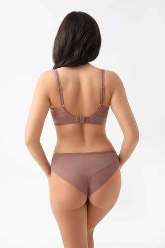 Gorsenia K564 VICKY Mocca Reggiseno Morbido Soft con Ferretto per Taglie Grandi