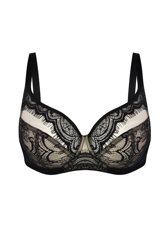Mediolano Exclusive Soft 19257 Reggiseno morbido nero in pizzo