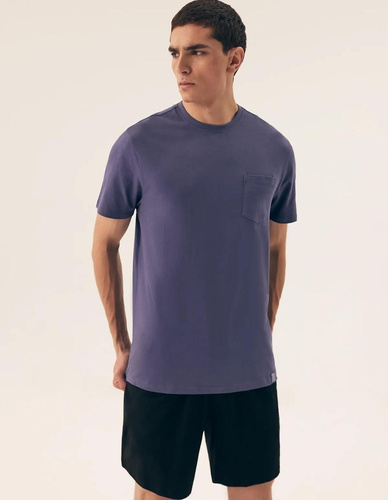 Pigiama da uomo 43032 Mick Henderson blu- cotone, manica corta, in scatola