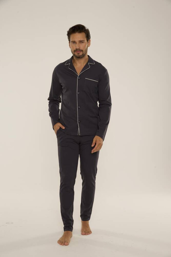 729 Norberto Pigiama da uomo De Lafense - grafite