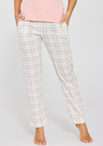 Pantaloni pigiama donna 690/50 Cornette 100% cotone ecru