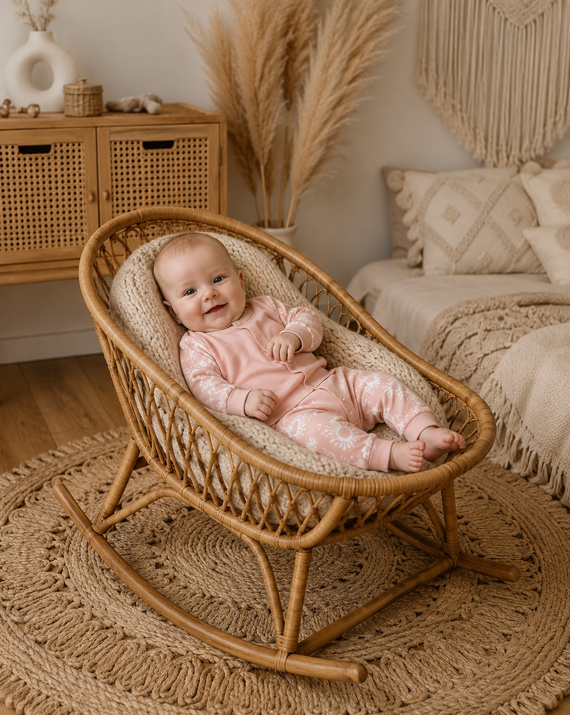 Kaftanik niemowlęcy Mamatti KA16310 rosa in cotone con chiusura a pressione