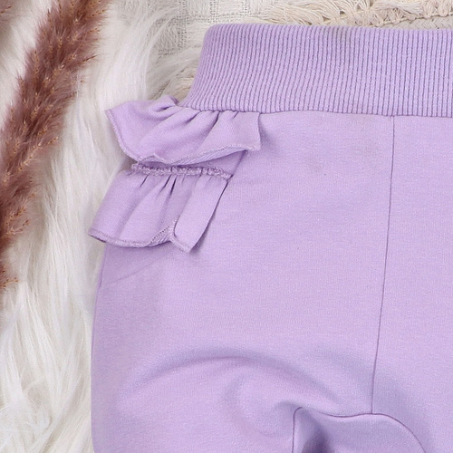 ABN-5485 Pantaloni della tuta Nini del Mondo Sommerso - cotone biologico, viola, per bambini