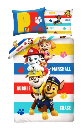 Psi Patrol Kids 12 biancheria da letto in cotone Halantex - 100% cotone, zip, peso 115 g/m²