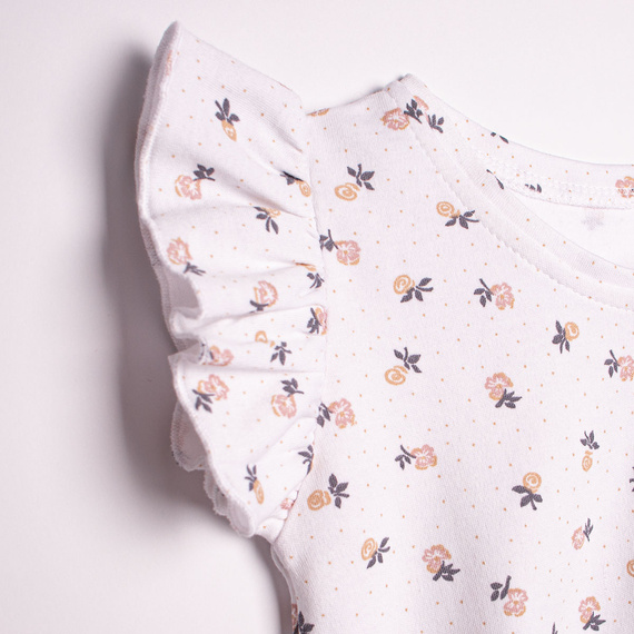 220037 Completo per bambina: maglietta + pantaloncini Nicol, cotone, set estivo