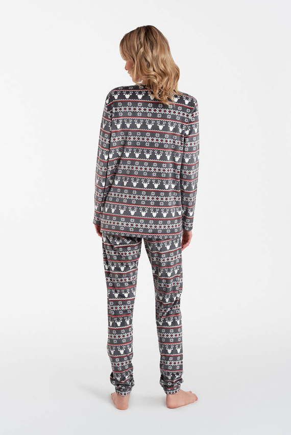 Iceland Fleece Set da donna Italian Fashion - stampa grafite