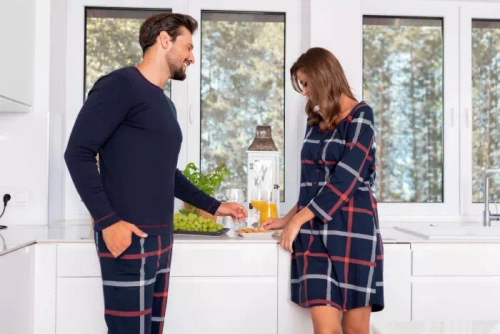 Izera camicia da donna per l'allattamento a 3/4 Moda Italiana - stampa