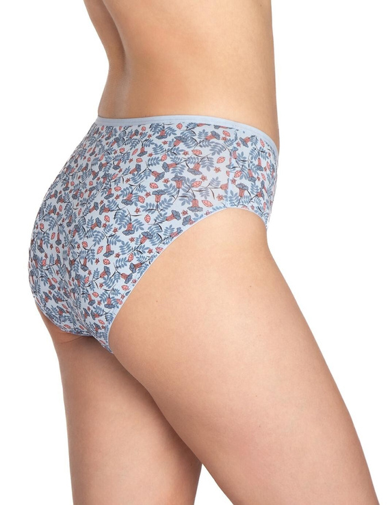 L-122BI-63 Mutandine Lama da donna 3 pezzi, cotone, taglio classico