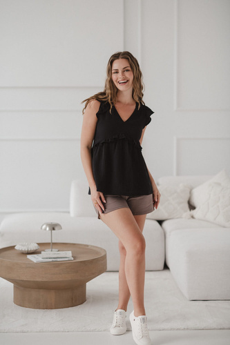 Milky Butterfly Camicetta per la maternità e l'allattamento - comfort e stile Milk&Love nero