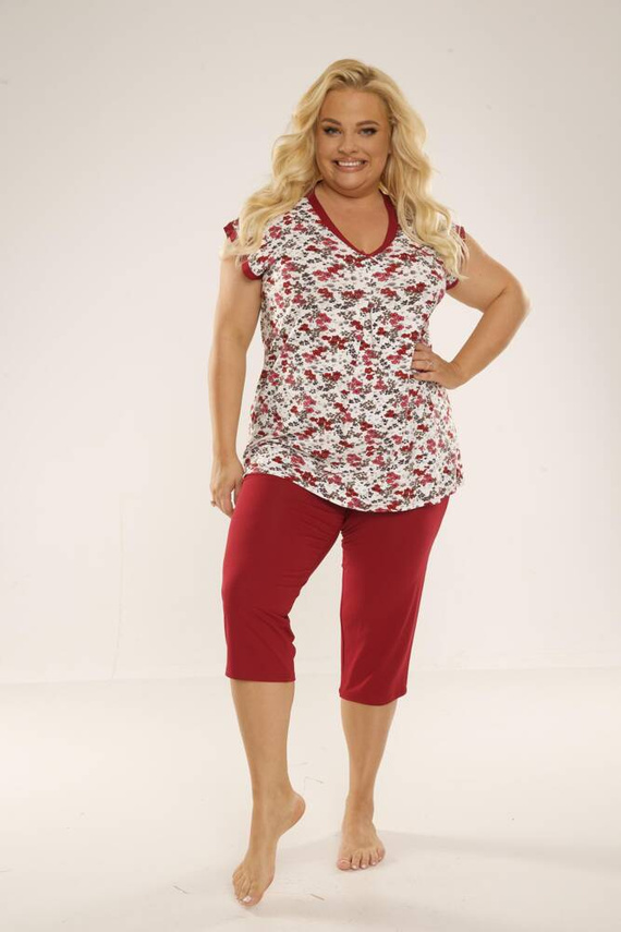 489/491 Pigiama Mia Plus Size Donna Forex - rosso