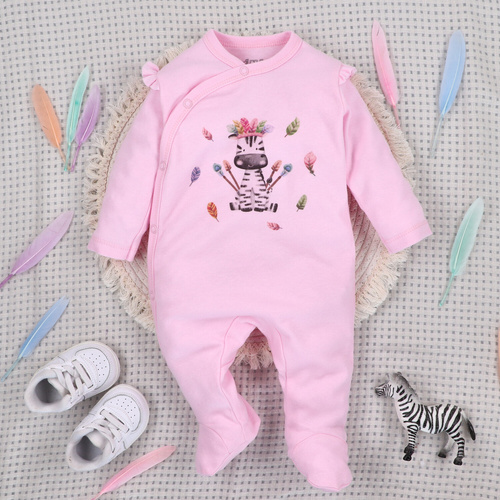 ABN-5539 Nini Happy Animals, pigiama per bambini in cotone biologico - 100% sicurezza, chiusure senza nichel, produzione polacca