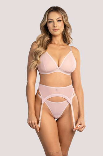 Reggicalze Mia Unikat beige - elegante, tulle, confortevole