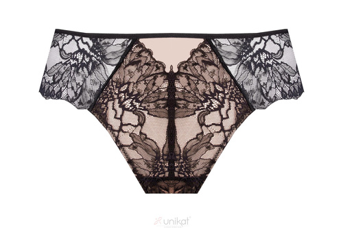 Unikat Kiana slip donna nero in pizzo classico