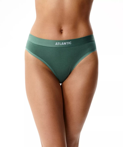 Atlantic 3CLP-012/Z26 Sport Slip Donna Cotone Confezione da 3 Elastico Largo marrone-rosa-verde