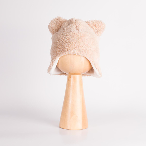 227265 Nicol BENEK Cappellino neonato orsetto beige caldo con orecchie