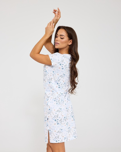 Cornette 167/350 Florence camicia da notte bianca 100% cotone