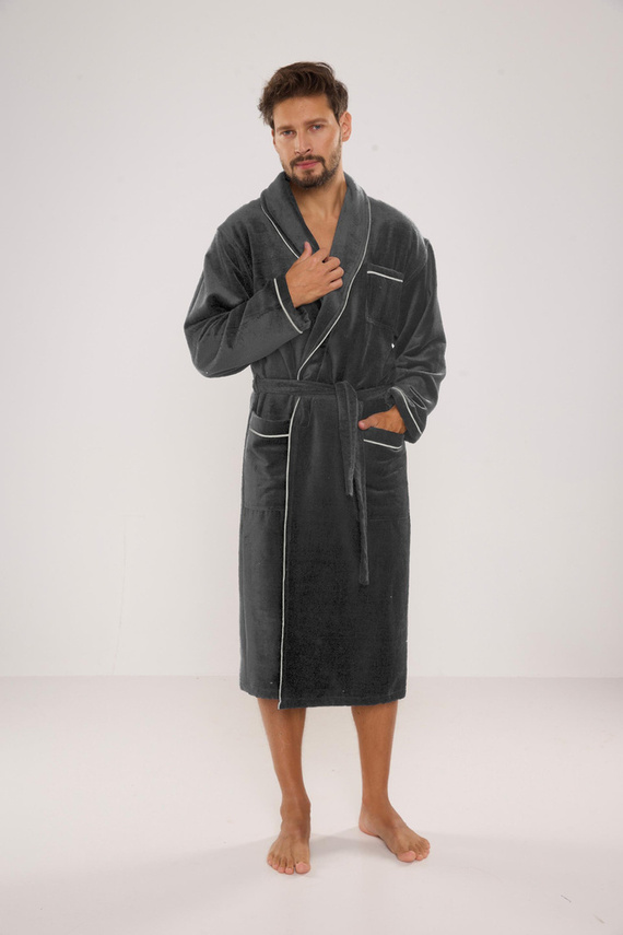 735 Vestaglia da uomo Manuele De Lafense - grafite