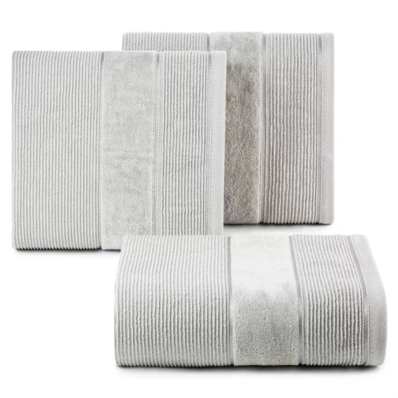 Set di asciugamani Emma Eurofirany argento 3 pezzi 30x50 50x90 70x140 500 g/m²