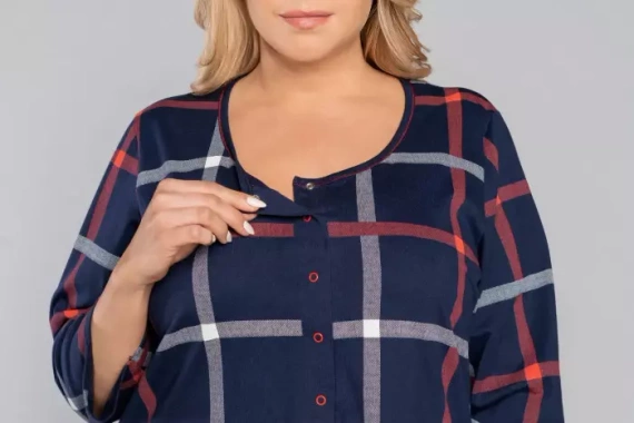 Izera camicia da donna per l'allattamento a 3/4 Moda Italiana - stampa