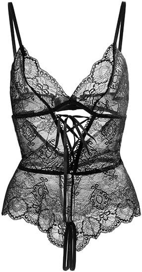 Body Eclipse Black LivCo tulle pizzo regolabile donna