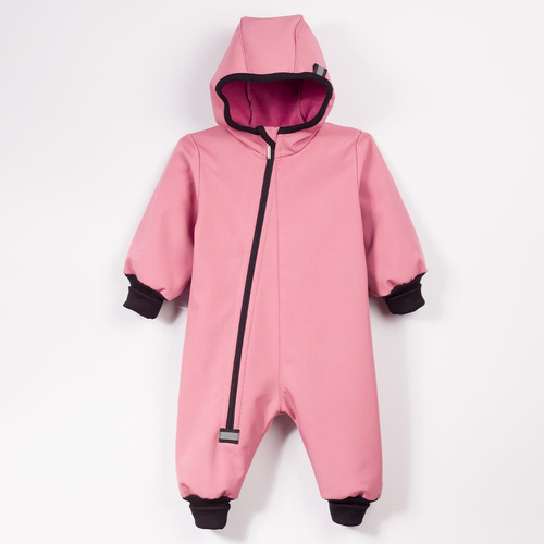 Tuta bambini Nicol 229080 Softshell con pile rosa