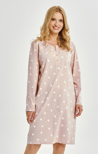 3443 Camicia Nori Taro da donna - 100% cotone, manica lunga, scollo a scatto