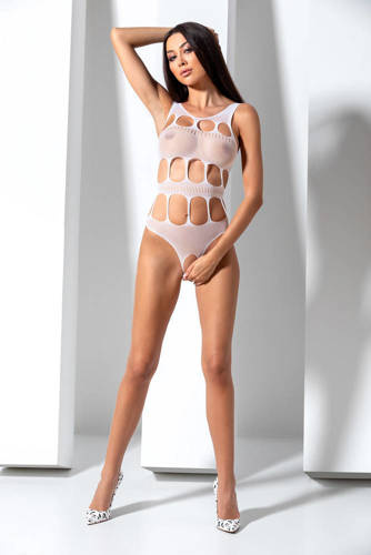BS083 Bodystocking corpo Passion bianco