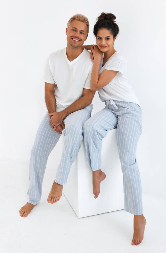 Pigiama da uomo David Sensis - perla