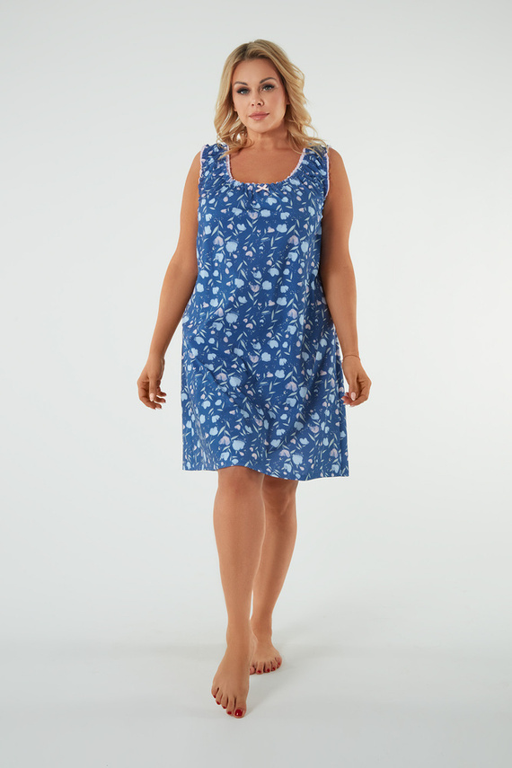 Camicia da notte a tulipano, cinturino largo Moda italiana - stampa