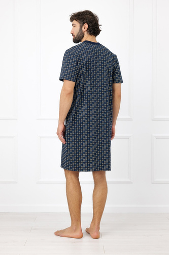 Camicia da notte uomo Niger Italian Fashion cotone manica corta