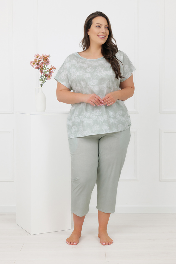 Pigiama KALINA Italian Fashion – 100% cotone, 3/4