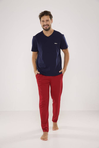 624 Pigiama Kevin Forex Uomo - blu navy-bordeaux