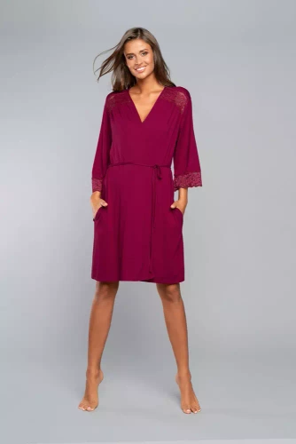 Samaria Robe Moda Italiana manica 3/4 - vino