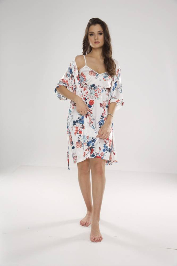 636 Lurdes Camicia da donna De Lafense - rosso ecrù