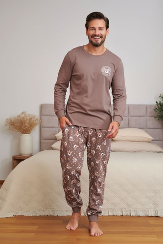 Doctor Nap 7508 Bear Club Pigiama donna marrone 100% cotone orsetti