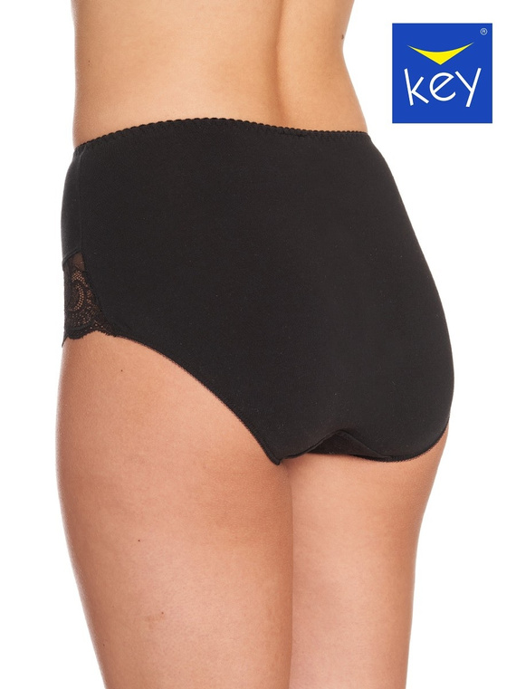 Slip donna Key LPF 111 in cotone con pizzo e vestibilità comfort