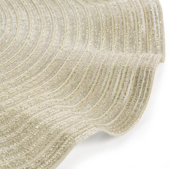 Sottopiatto Eurofirany elegante tovaglietta da tavola glamour June champagne beige
