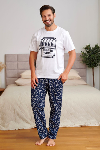 Pigiama Uomo Doctor Nap 7554 Sunny Coast Cotone Pantaloni Lunghi