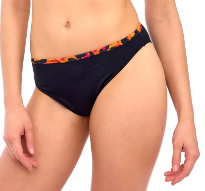 Sofia Black Slip del costume da bagno - vita bassa, taglio classico, ideale per prendere il sole