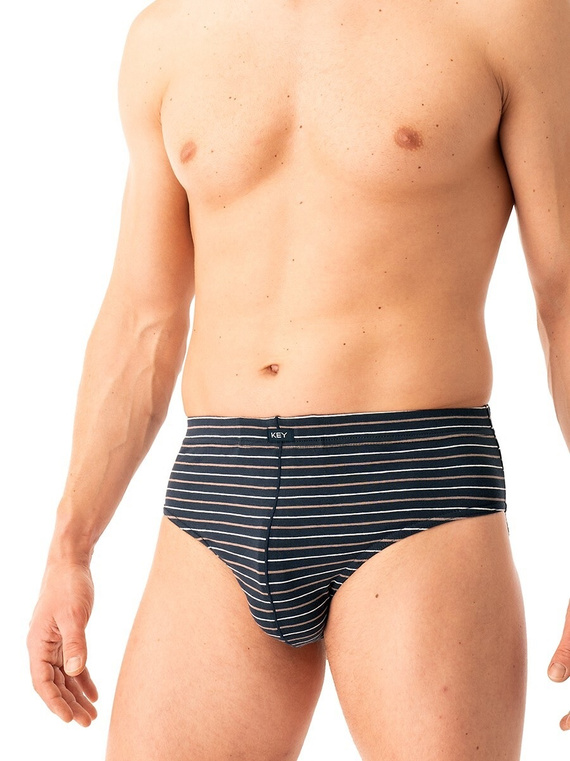 MPP 311 Key slip da uomo in cotone marrone blu navy, confezione da 2 pezzi in scatola, comfort e stile