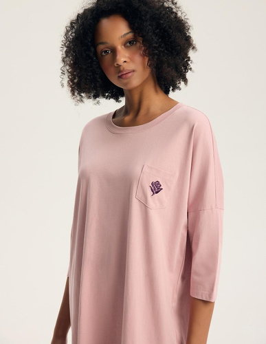 Camicia da notte Henderson 45446 Galla 3/4 Rosa 100% Cotone Comfort