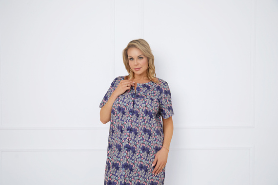 Camicia da notte Bonaria, manica corta Moda italiana - stampa