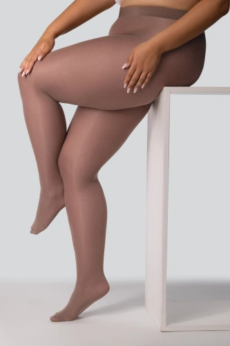 Collant Elizabeth Queen Size 70 den terra - liscio, opaco, colorato, confortevole