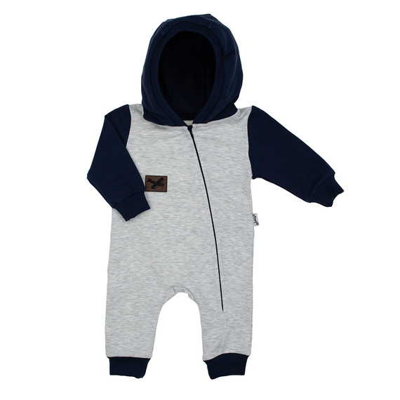 219271 Pantalone Willy Nicol - grigio e blu navy con cappuccio e cerniera