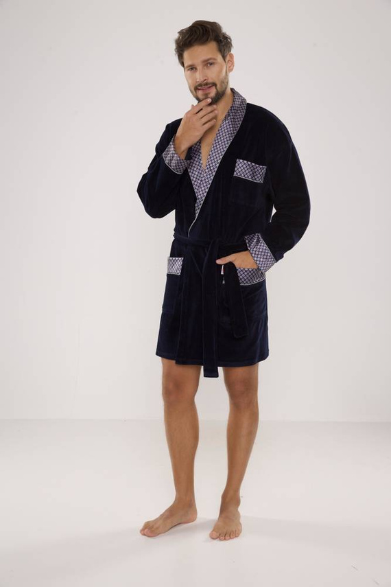 772 Vestaglia da uomo Bonjour in forex - blu navy