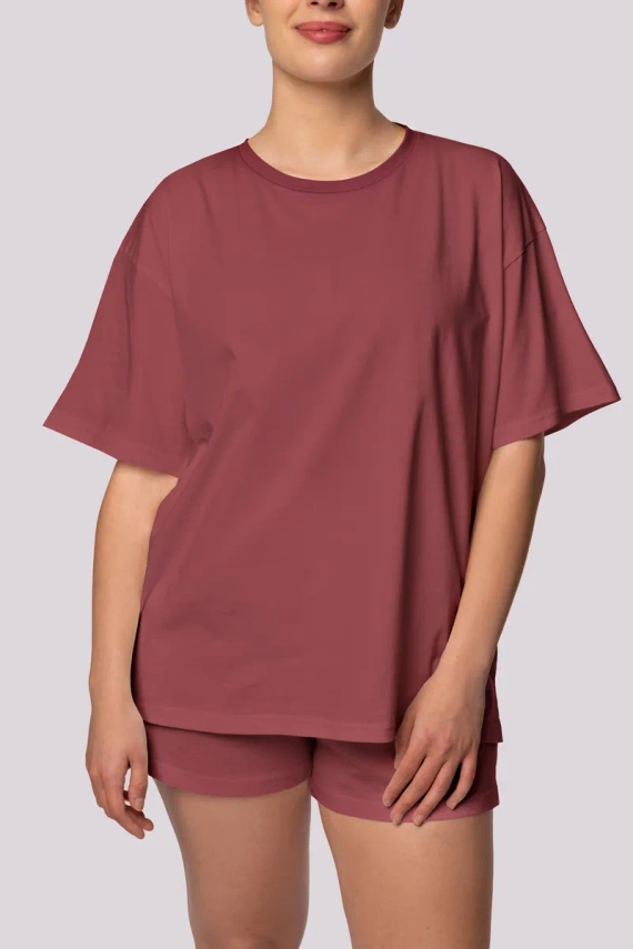 Bliss pigiama donna a manica corta Mona cherry